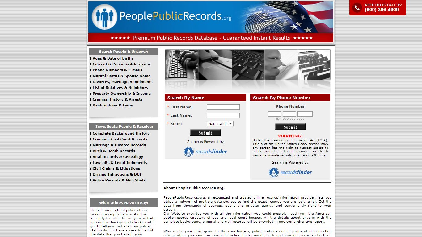 Types of Public Records: Federal and State Sources